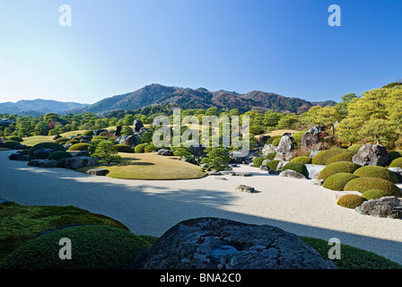 Giardino giapponese al Museo Adachi nella Prefettura di Shimane Giappone Foto Stock