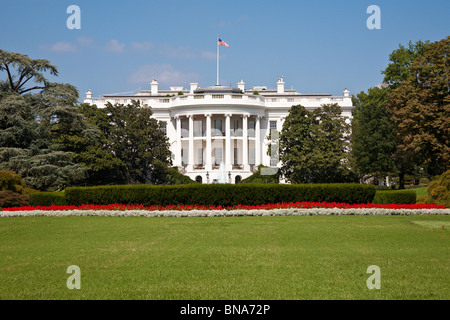 Washington DC - Settembre 2009 - esposizione a sud della Casa Bianca a Washington DC Foto Stock