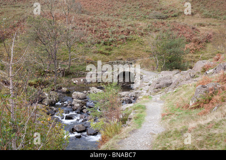 Alta Svezia Bridge, Scandale cadde, Lake District. Foto Stock