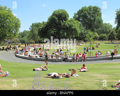 Diana Principessa di Galles fontana commemorativa Hyde Park Foto Stock