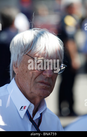 F1 British Grand Prix 2010 SUPREMO Bernie Ecclestone Foto Stock