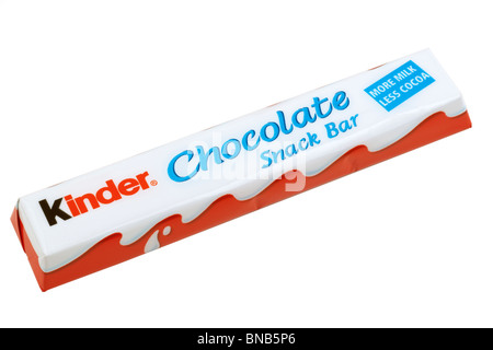 Barra di cioccolato Kinder snack bar Foto Stock