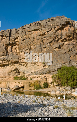 Wadi Ghul Al Dakhiliyah regione Sultanato di Oman Foto Stock