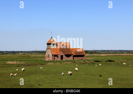 3141. Fairfield Chiesa, Romney Marsh, Kent, Regno Unito Foto Stock