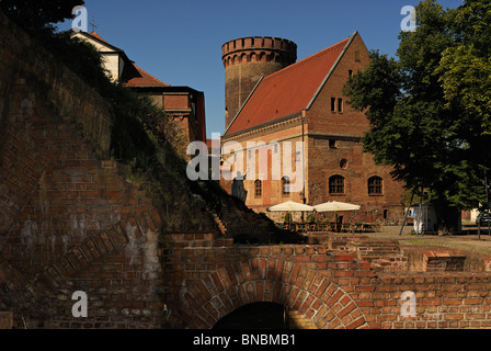 Cortile e Giulio Torre della cittadella di Spandau, fortezza rinascimentale, Spandau, Berlino, Germania, Europa Foto Stock