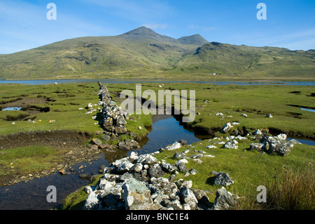 Ben più sopra Loch Scridain, Isle of Mull, Scotland, Regno Unito. Il picco più alto e il solo Munro (picco raggiungendo 3000 ft) Mull. Foto Stock