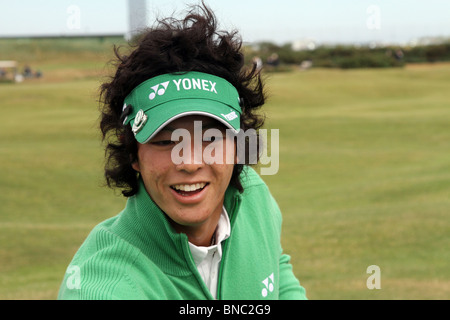 Overgrip Yonex sponsorizzato al Ryo Ishikawa, anche noto con il soprannome di "Hanikami Ōji', giapponese è un golfista professionista. presso il British Open di Golf al Campo da Golf di St Andrews, Scozia, UK Luglio 2010 Foto Stock