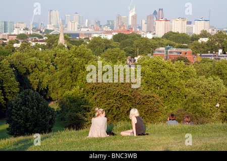 Sera d'estate - Primrose Hill - Camden - Londra Foto Stock