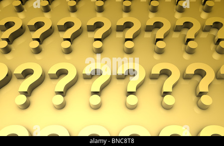 Confuso in 3d di un concetto creativo illustrazione Foto Stock