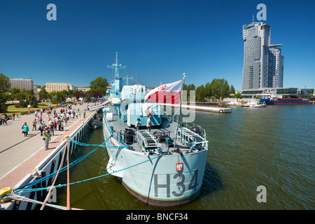 Corazzata ORP Blyskawica - nave museo, Gdynia, Polonia Foto Stock