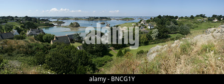Vista panoramica della "Ile-de-Bréhat' isola Foto Stock