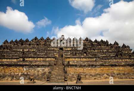 Indonesia Java Borobodur è il Sud Est asiatico un il più grande tempio Buddista complessa Foto Stock