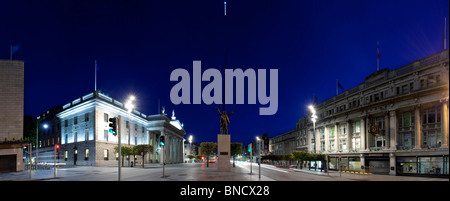 La mattina presto O'Connell Street Dublino Irlanda Foto Stock