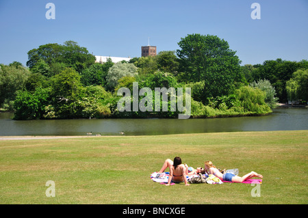 Verulamium Park, St. Albans, Hertfordshire, England, Regno Unito Foto Stock