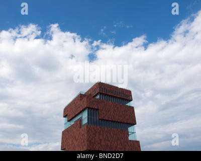 MAS Museum aan de Stroom Anversa in Belgio Foto Stock