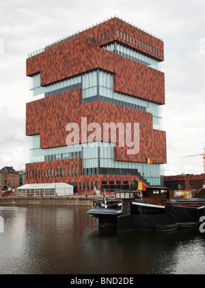 MAS Museum aan de Stroom Anversa in Belgio Foto Stock