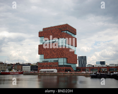 MAS Museum aan de Stroom Anversa in Belgio Foto Stock