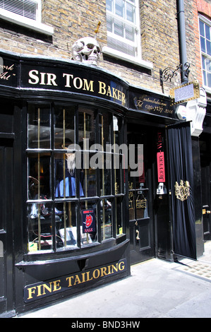 Sir Tom Baker sarto, D'Arblay Street, Soho, West End, la City of Westminster, Greater London, England, Regno Unito Foto Stock