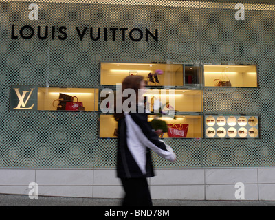 Negozio Louis Vuitton, negozio retail outlet Vancouver Foto Stock