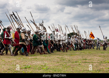 Battaglia di Tewksbury Rievocazione Storica Foto Stock