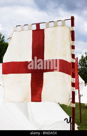 Saint Georges Cross alla battaglia di Tewksbury Foto Stock