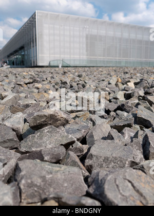 Nuovo Centro espositivo Topographie des terrori il sito della Gestapo ex sede della polizia a Berlino Germania Foto Stock