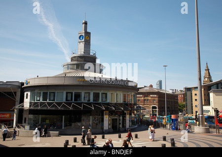 Queen Square Ticket Centro e informazioni di viaggio a Liverpool Regno Unito Foto Stock