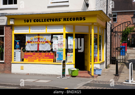 101 Record di collezionisti di musica indipendente shop Foto Stock