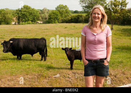 Paesaggio giardiniere, autore e la radio e la TV di personalità, Bunny Guinness Foto Stock