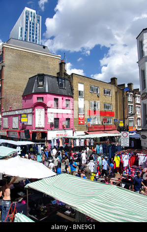 Petticoat Lane market, Spitalfields, Il London Borough of Tower Hamlets, London, England, Regno Unito Foto Stock