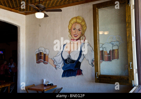 Auslander Biergarten e ristorante Hill Country Fredericksburg, Texas, Stati Uniti d'America Foto Stock