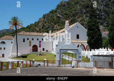 Informazioni turistiche e al centro culturale, imbiancato village (pueblo blanco), Ubrique, la provincia di Cadiz Cadice, Andalusia, Spagna. Foto Stock