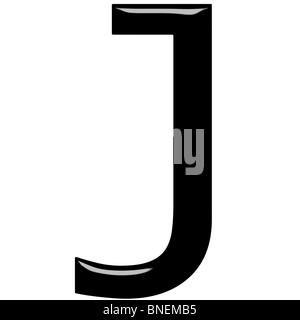 3D lettera J Foto Stock