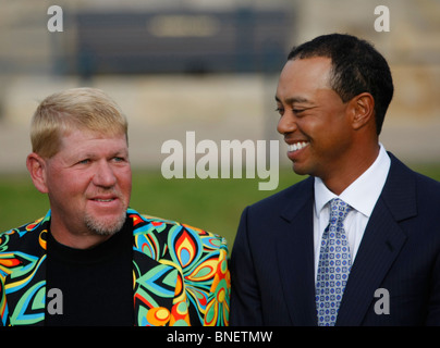 Tiger Woods in passato champions photocall Open 2010 Foto Stock