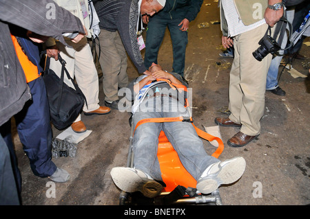 Il famigerato Egitto vs Algeria WM match di qualificazione in quello del Cairo international stadium che si è conclusa il 2:0 Foto Stock