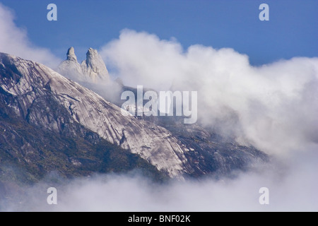 Vista del Monte Kinabalu, Sabah, Malaysia Foto Stock