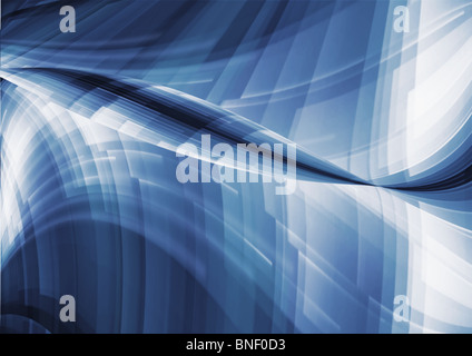 Blu e bianco motivi geometrici sfondo astratto Foto Stock