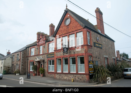 Lo Star Inn, ben noto e premiato pub in Crowlas, Cornwall. Foto Stock