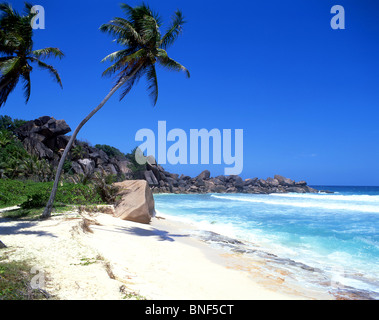 Anse Source d'Argent Beach, La Digue, Repubblica di Seychelles Foto Stock