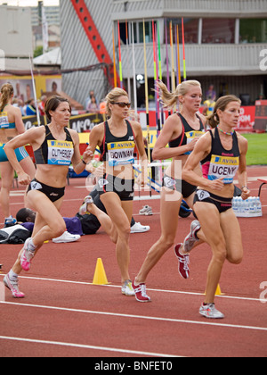 1500 Contatore per le donne a IAAF Diamond League in Gateshead 2010 Foto Stock