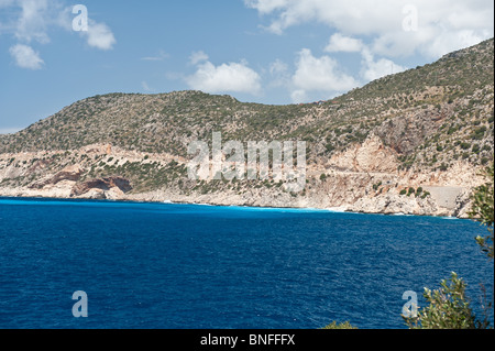 Spiaggia di Kaputas sulla lycian costa della Turchia Foto Stock