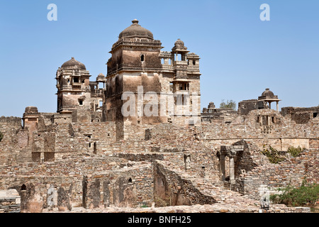 Rana Kumbha Palace. Chittorgarh Fort. Il Rajasthan. India Foto Stock