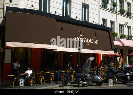 Le Comptoir ristorante cafe bistro esterno St-Germain-des-Pres Parigi Francia Europa Foto Stock