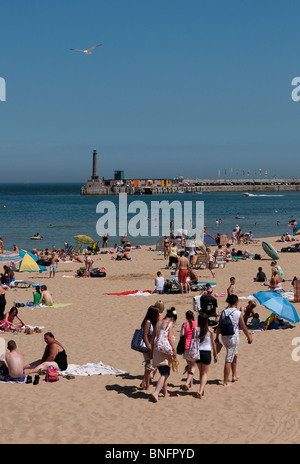 Margate Kent principale spiaggia della città Foto Stock