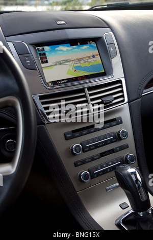 Lincoln MKT console GPS. Sistema di navigazione satellitare Foto Stock