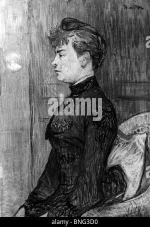 Giovane donna di Henri de Toulouse-Lautrec, 1864-1901 Foto Stock