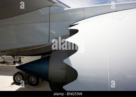 La Boeing-fabbricato 787 Dreamliner (N787BX) all'Airshow di Farnborough. Foto Stock