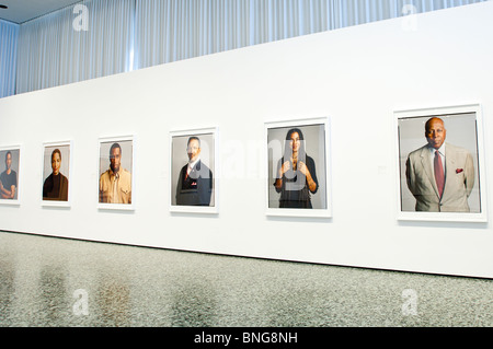 Texas Houston. Celebre gente nera mostra fotografica presso il Museo di Belle Arti, Houston Texas. Foto Stock