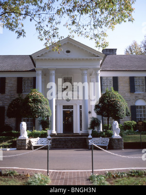 Casa di Graceland, Elvis Presley Boulevard, Whitehaven, Memphis, Tennessee, Stati Uniti d'America Foto Stock