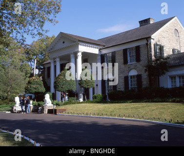 Casa di Graceland, Elvis Presley Boulevard, Whitehaven, Memphis, Tennessee, Stati Uniti d'America Foto Stock